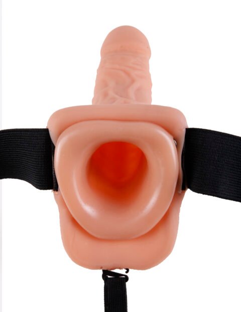 Fetish Fantasy Series 9 Inch Hollow Strap-on With Balls - Flesh