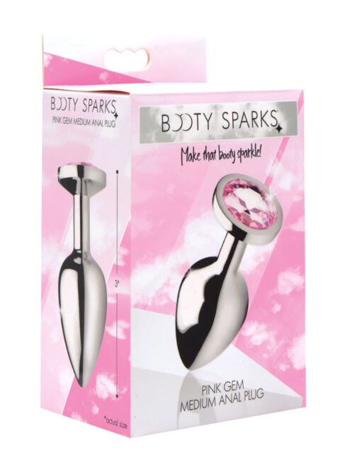 Pink Gem Anal Plug - Medium