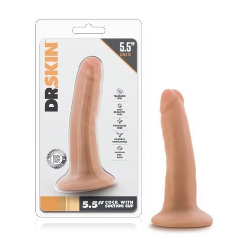 Dr. Skin - 5.5 Inch Cock with Suction Cup - Vanilla